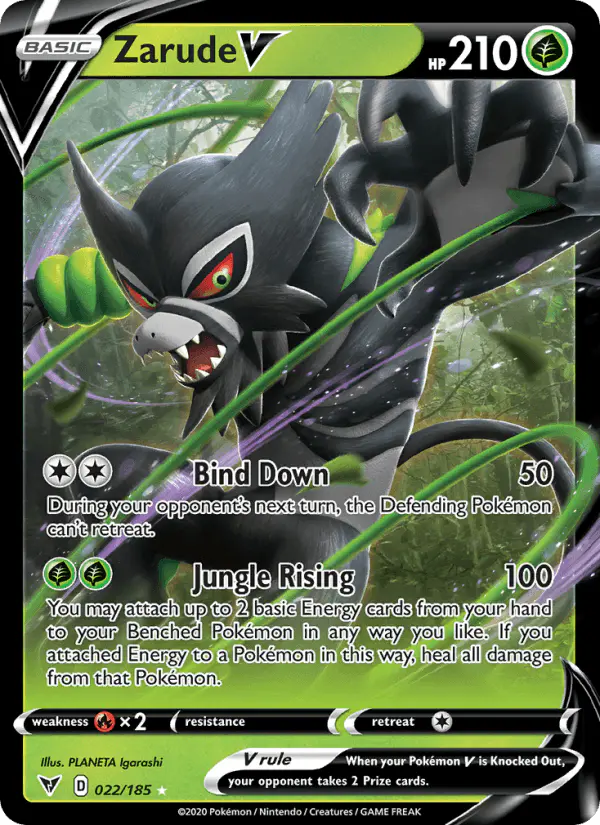 Carta Zarude V 022/185 de Vivid Voltage