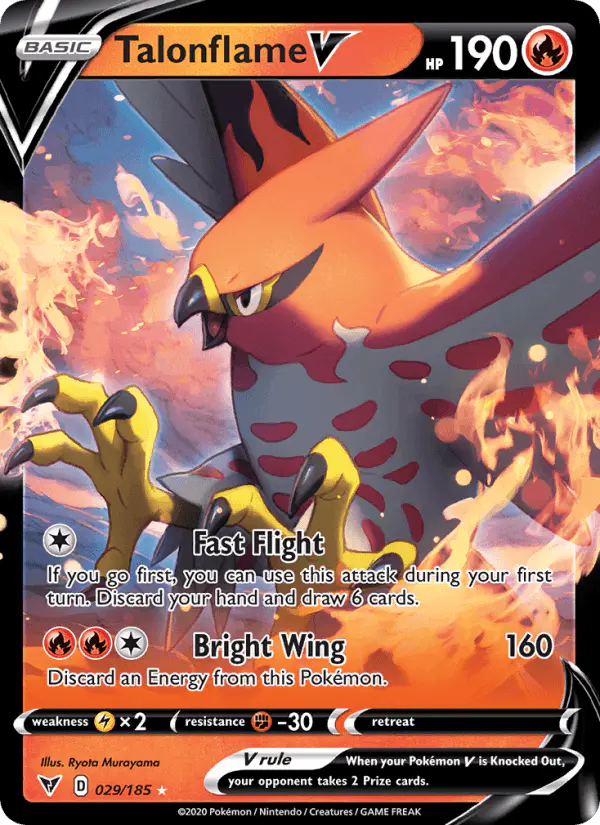 Carta Talonflame V 029/185 de Vivid Voltage