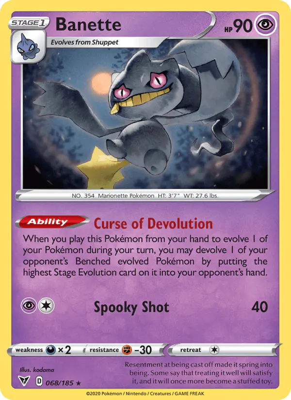Carta Banette 068/185 de Vivid Voltage