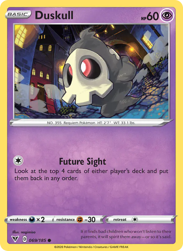 Carta Duskull 069/185 de Vivid Voltage