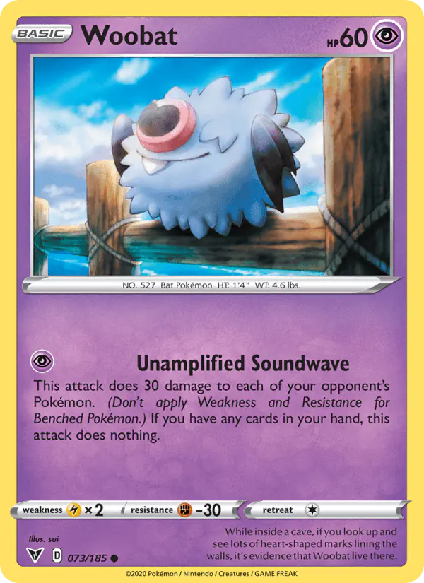 Carta Woobat 073/185 de Vivid Voltage