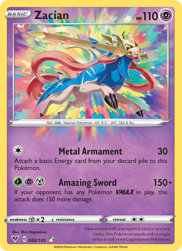 Carta Zacian 082/185 de Vivid Voltage
