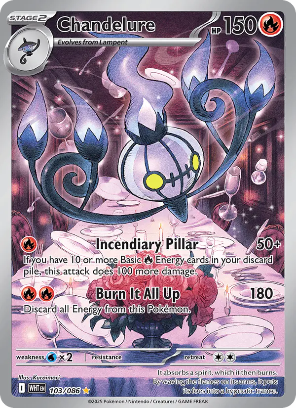 Carta Chandelure 103/086 de White Flare