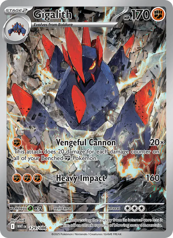 Carta Gigalith 129/086 de White Flare