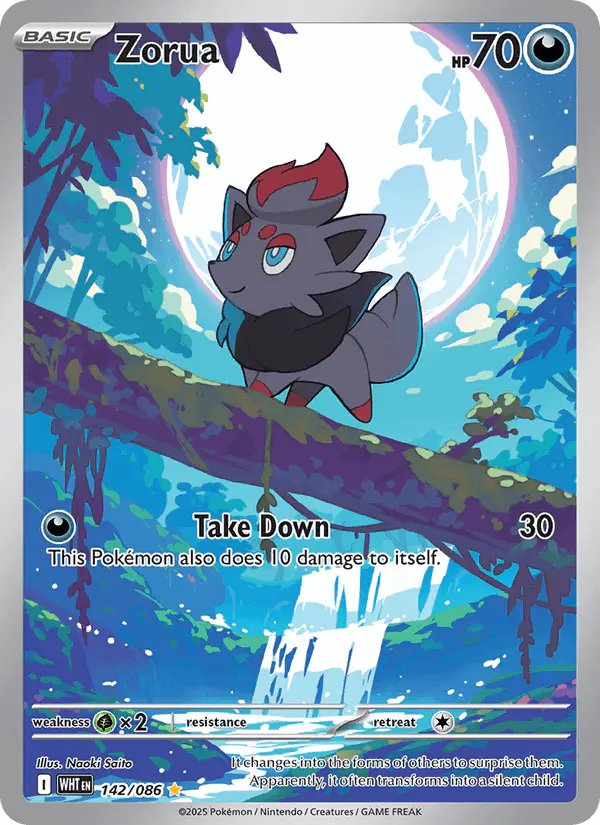 Carta Zorua 142/086 de White Flare