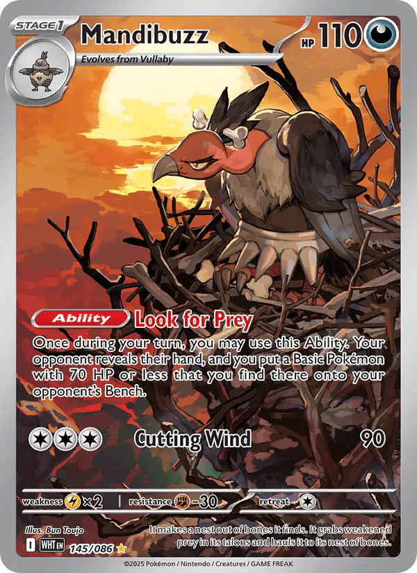 Carta Mandibuzz 145/086 de White Flare