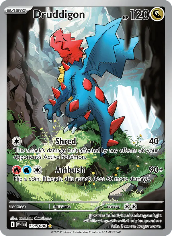 Carta Druddigon 151/086 de White Flare