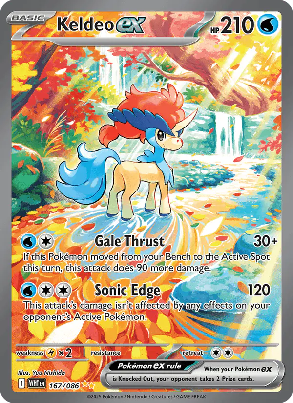 Carta Keldeo ex 167/086 de White Flare