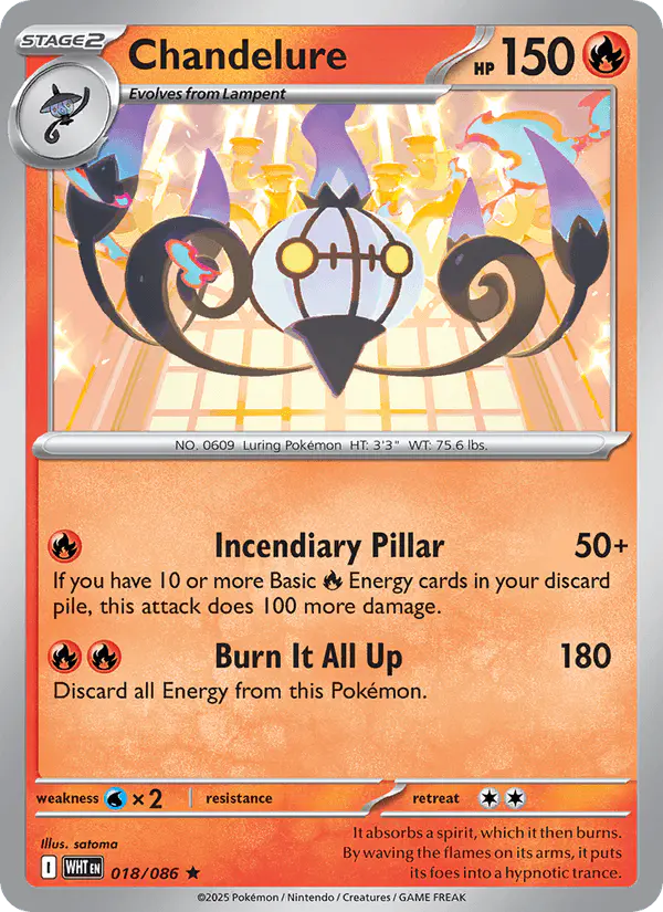 Carta Chandelure 018/086 de White Flare