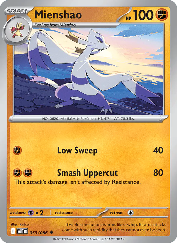 Carta Mienshao 053/086 de White Flare