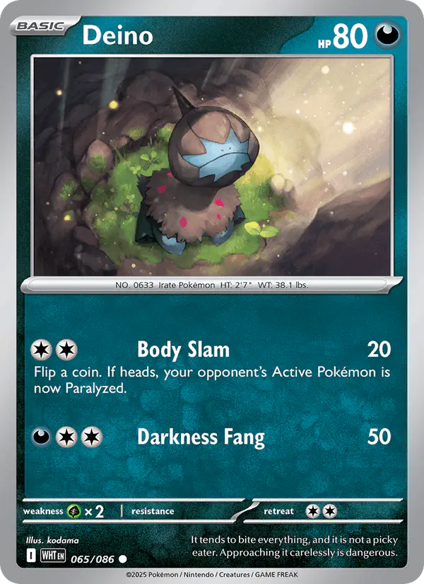 Carta Deino 065/086 de White Flare