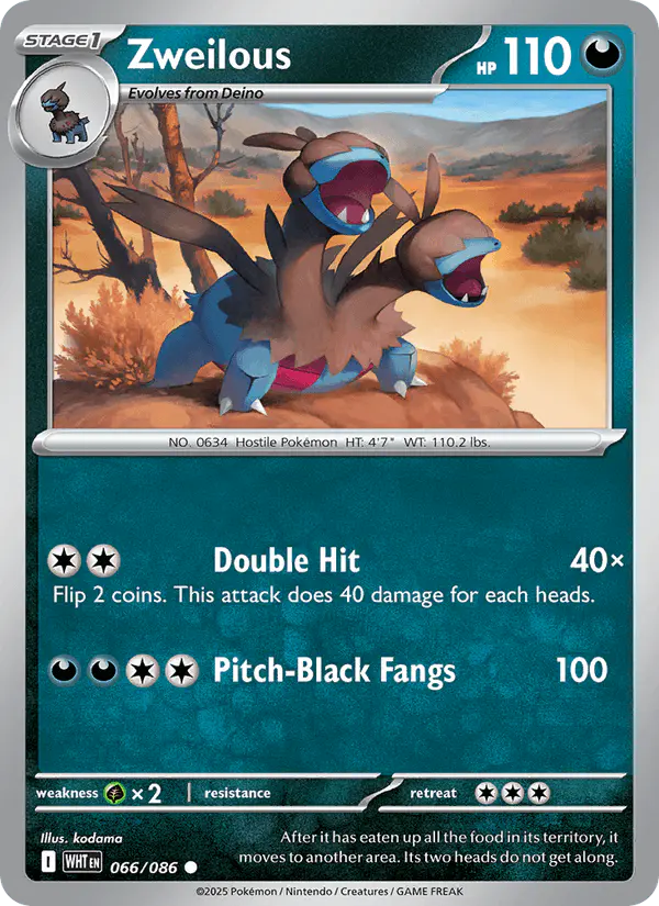 Carta Zweilous 066/086 de White Flare
