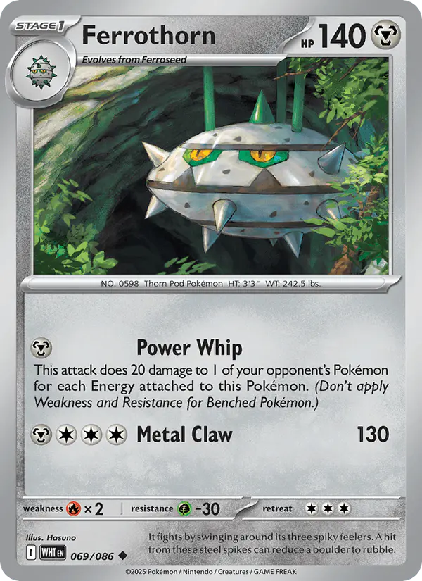 Carta Ferrothorn 069/086 de White Flare