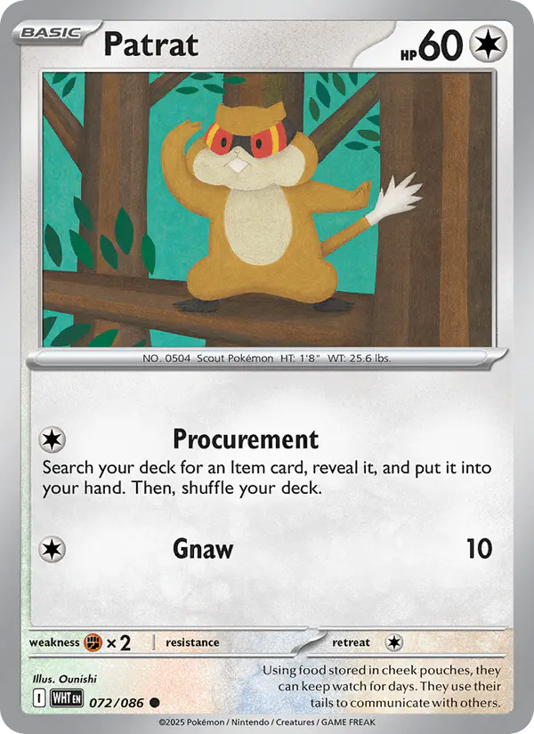 Carta Patrat 072/086 de White Flare
