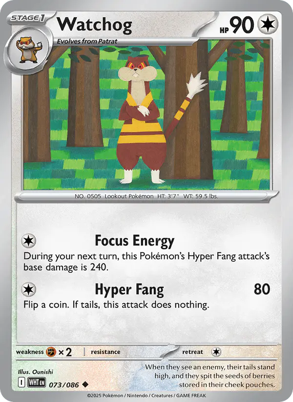 Carta Watchog 073/086 de White Flare