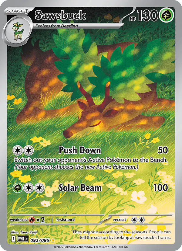 Carta Sawsbuck 092/086 de White Flare