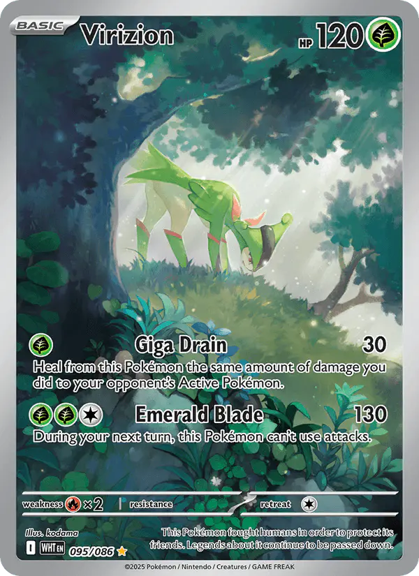 Carta Virizion 095/086 de White Flare