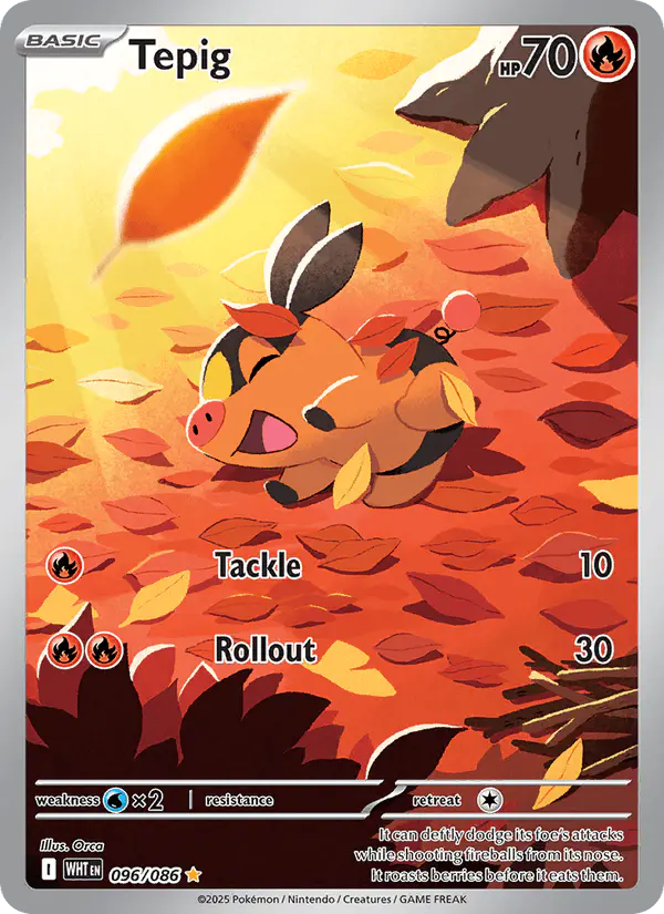 Carta Tepig 096/086 de White Flare