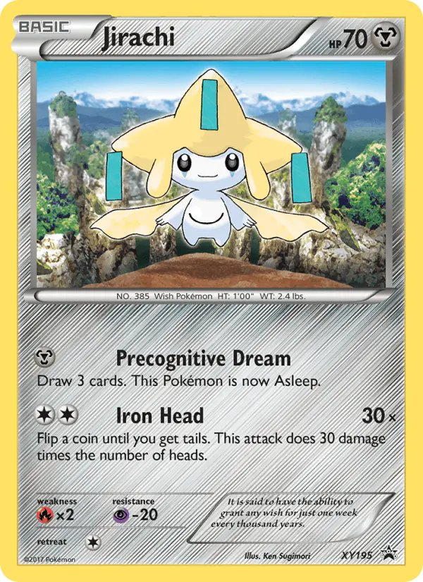 Carta Jirachi XY195 de XY Black Star Promos