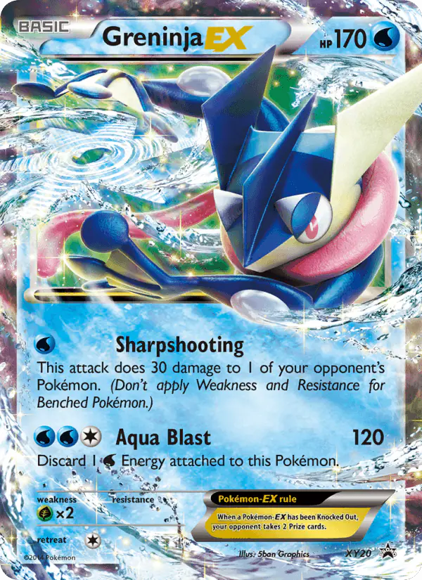 Carta Greninja EX XY20 de XY Black Star Promos