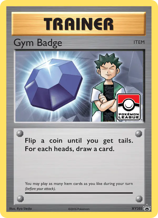 Carta Gym Badge XY203 de XY Black Star Promos