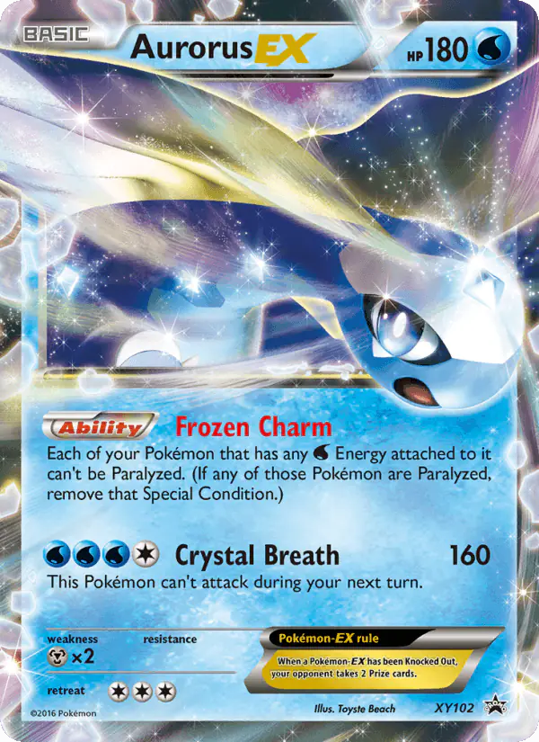 Carta Aurorus EX XY102 de XY Black Star Promos