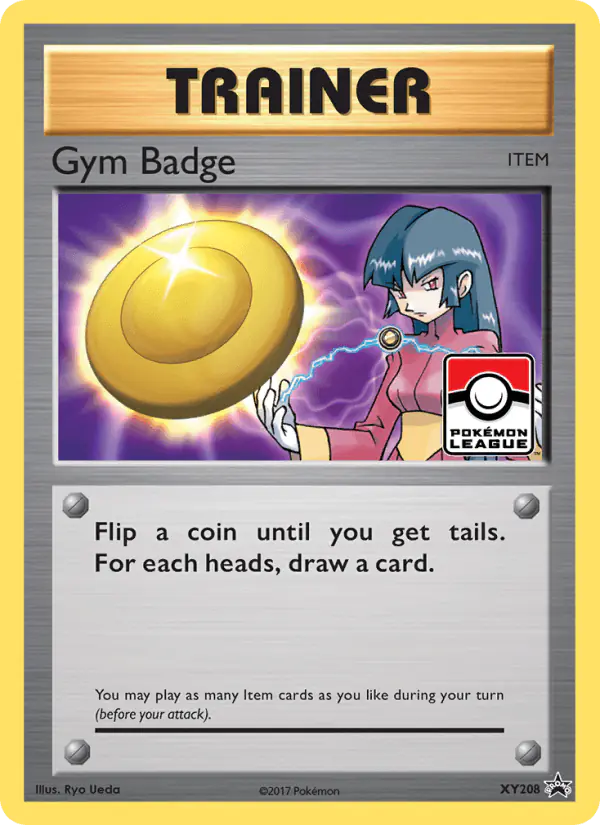Carta Gym Badge XY208 de XY Black Star Promos
