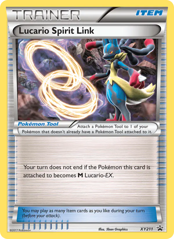 Carta Lucario Spirit Link XY211 de XY Black Star Promos