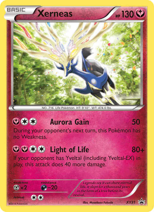 Carta Xerneas XY31 de XY Black Star Promos