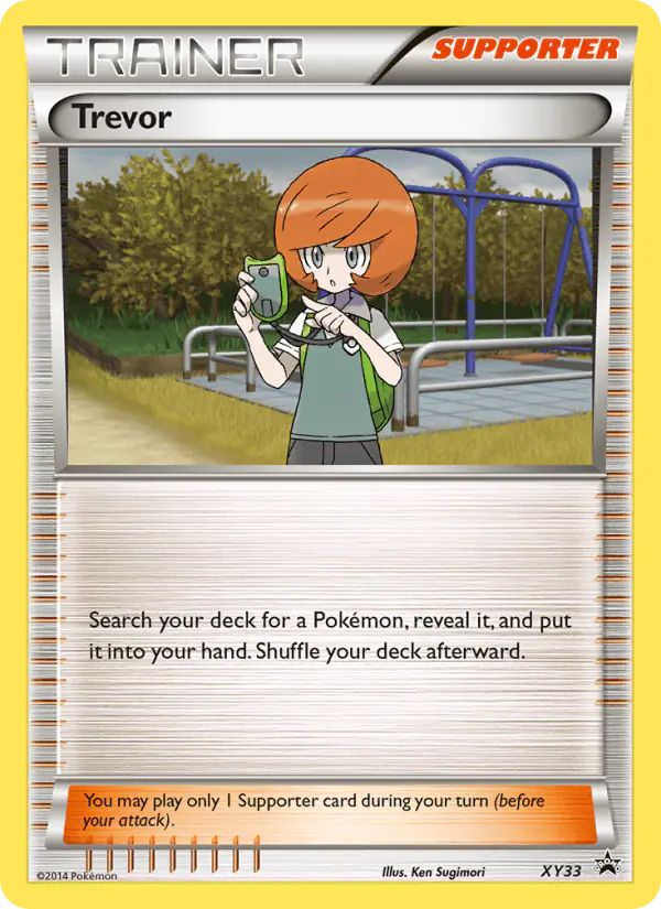 Carta Trevor XY33 de XY Black Star Promos