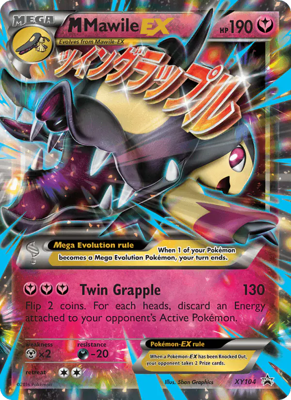 Carta M Mawile EX XY104 de XY Black Star Promos