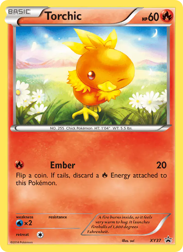Carta Torchic XY37 de XY Black Star Promos
