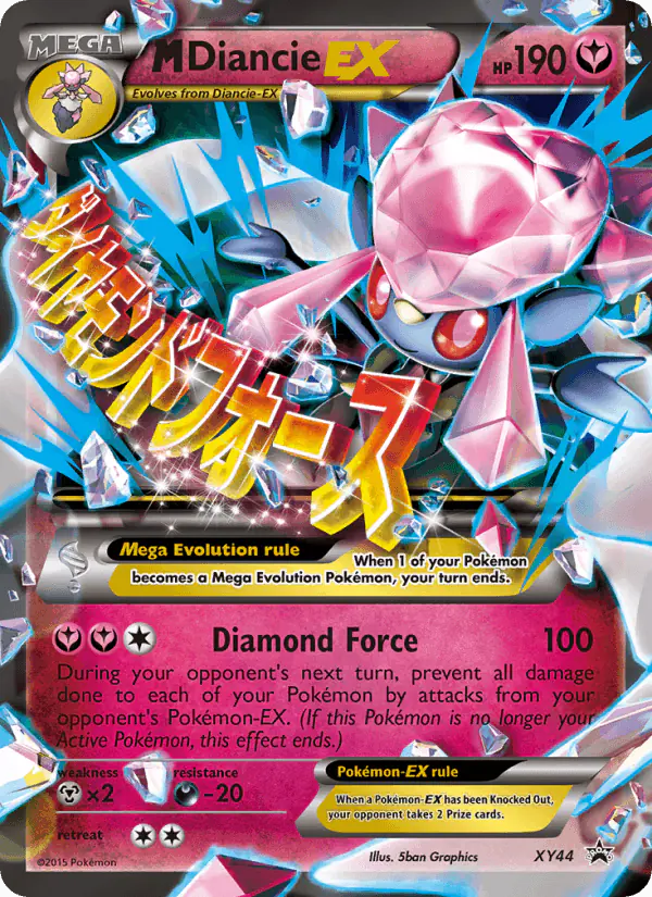Carta M Diancie EX XY44 de XY Black Star Promos
