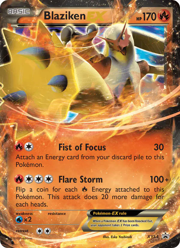 Carta Blaziken EX XY54 de XY Black Star Promos