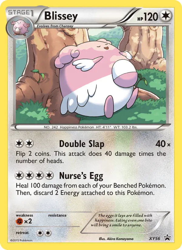 Carta Blissey XY56 de XY Black Star Promos