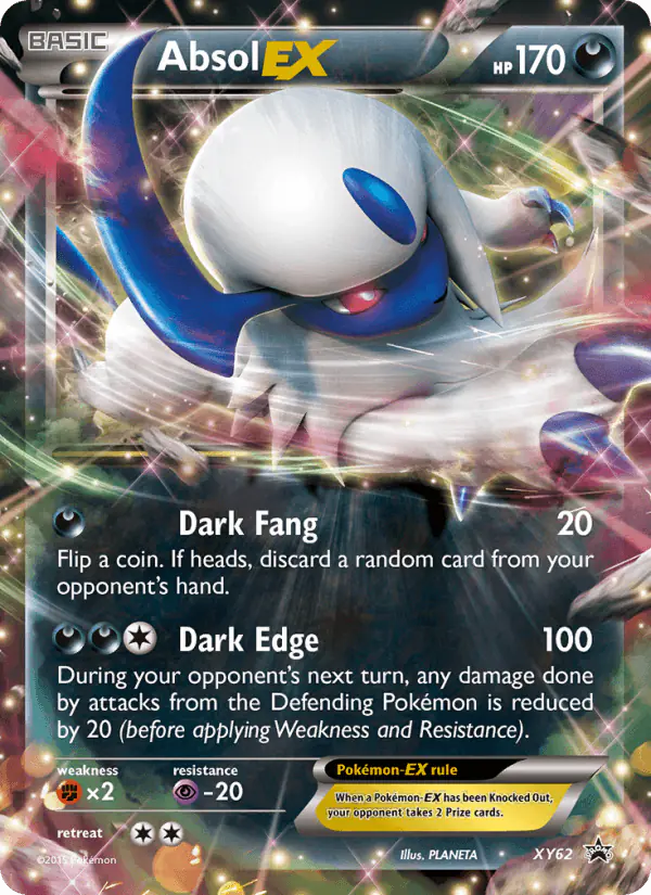 Carta Absol EX XY62 de XY Black Star Promos