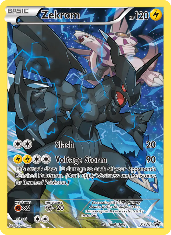 Carta Zekrom XY76 de XY Black Star Promos