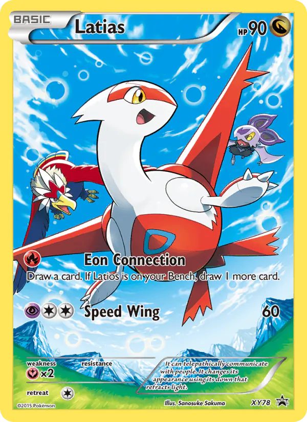 Carta Latias XY78 de XY Black Star Promos