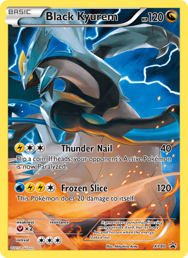 Carta Black Kyurem XY80 de XY Black Star Promos