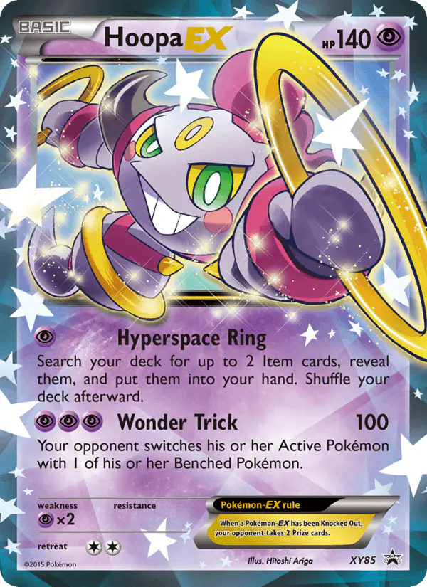 Carta Hoopa EX XY85 de XY Black Star Promos