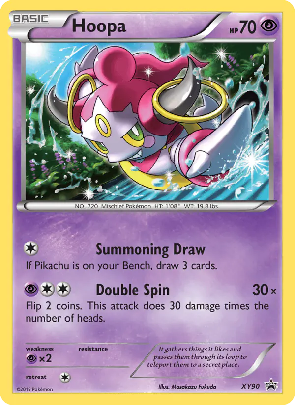 Carta Hoopa XY90 de XY Black Star Promos