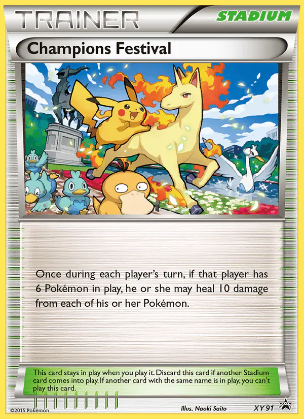 Carta Champions Festival XY91 de XY Black Star Promos
