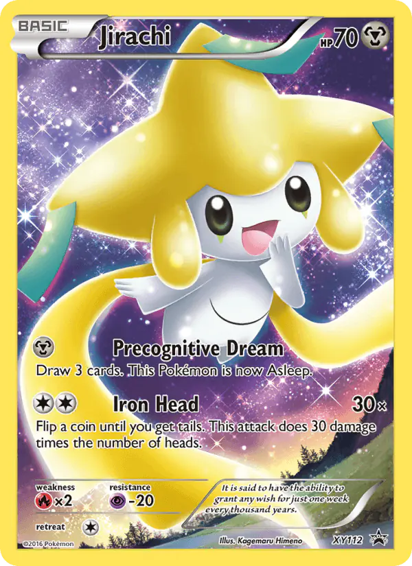 Carta Jirachi XY112 de XY Black Star Promos