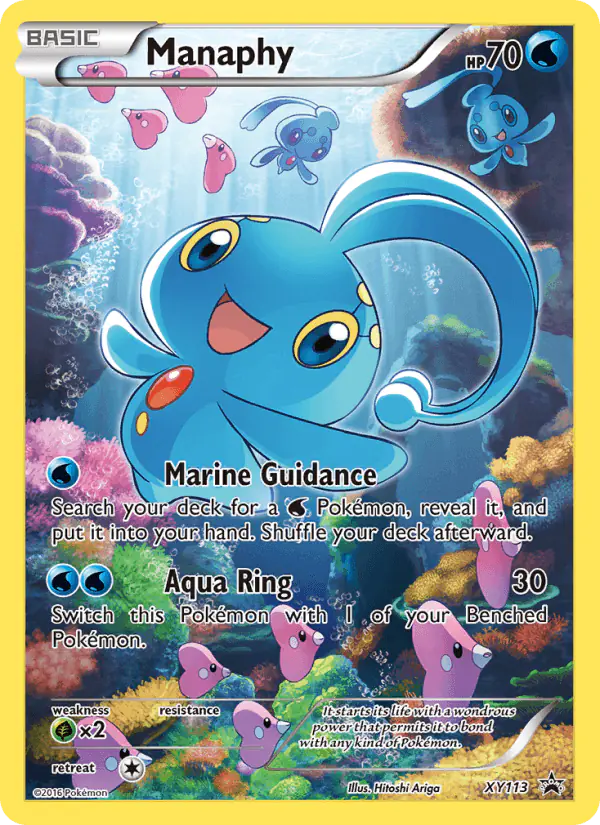 Carta Manaphy XY113 de XY Black Star Promos