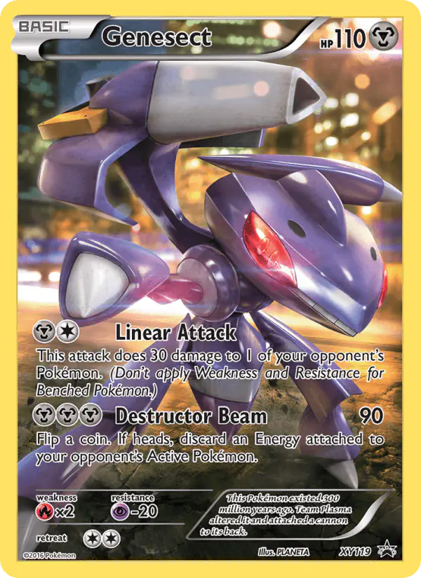 Carta Genesect XY119 de XY Black Star Promos