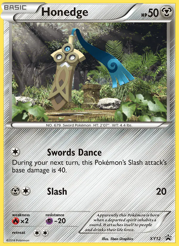 Carta Honedge XY12 de XY Black Star Promos