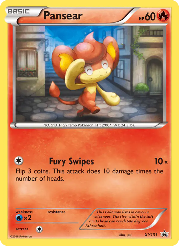 Carta Pansear XY131 de XY Black Star Promos