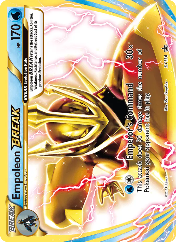Carta Empoleon BREAK XY134 de XY Black Star Promos