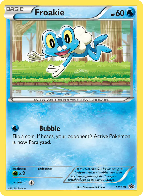 Carta Froakie XY138 de XY Black Star Promos