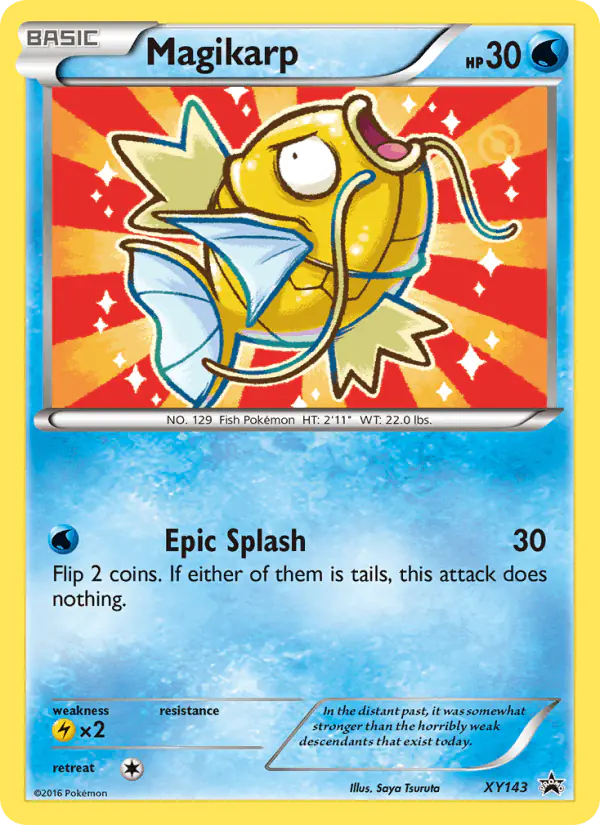Carta Magikarp XY143 de XY Black Star Promos